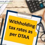 Withholding tax rates as per DTAA