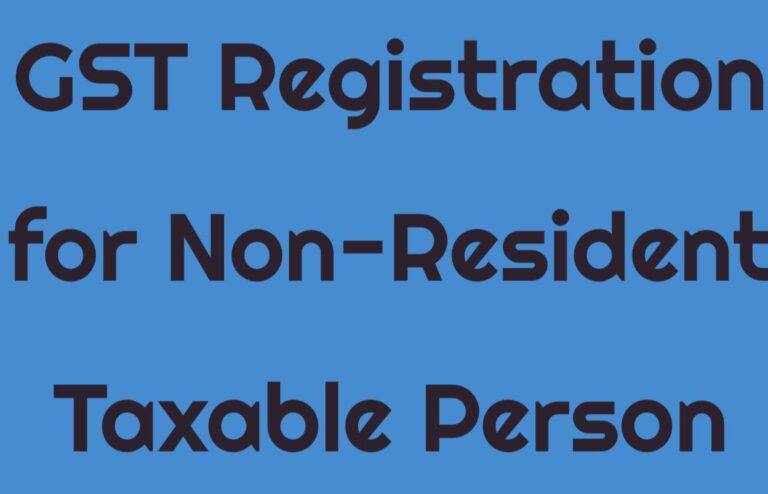 GST registration for foreigner