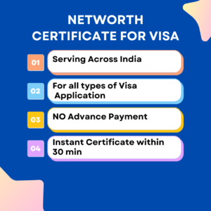 networth certificate for visa