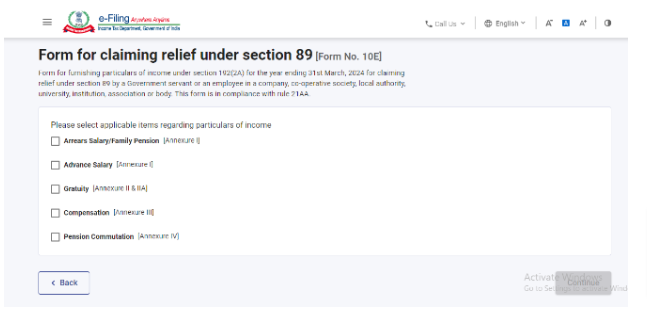 How To Fill Form 10E To Claim Relief Under Section 89(1)?