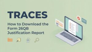 Quick to Correct Form 26QB Online on the TRACES Website TRACES: How to Download the Form 26QB Justification Report