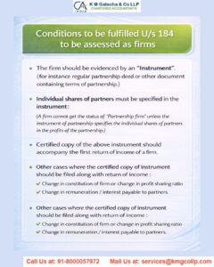 Interest and remuneration to partners as per Income Tax Act 1961 Trust registration as per Income Tax Act 1961