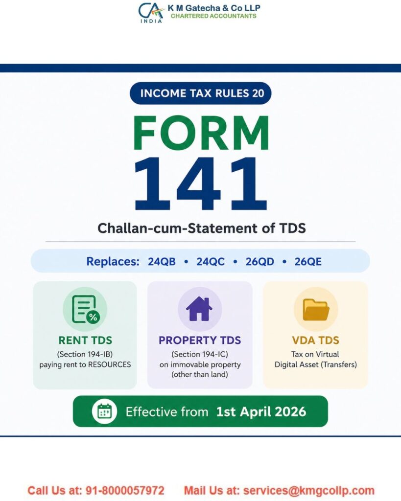 Form 141 TDS Rule 2026: Complete Guide to the New Challan-Cum-Statement Form 141 TDS Rule 2026: Complete Guide to the New Challan-Cum-Statement