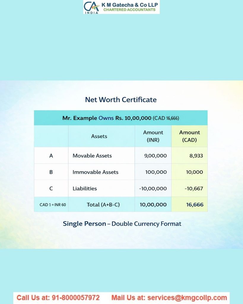 Get a Net Worth Certificate in India Get a Net Worth Certificate in India